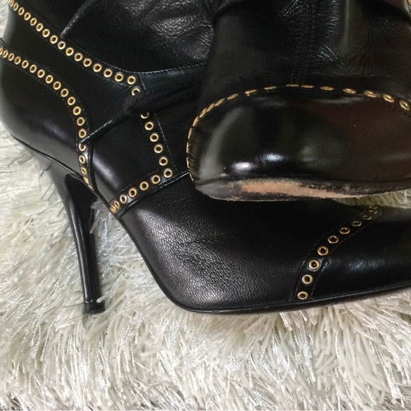 Sergio Rossi (Vero Cuoio) Over the Knee Leather Boots - Picture 11 of 13